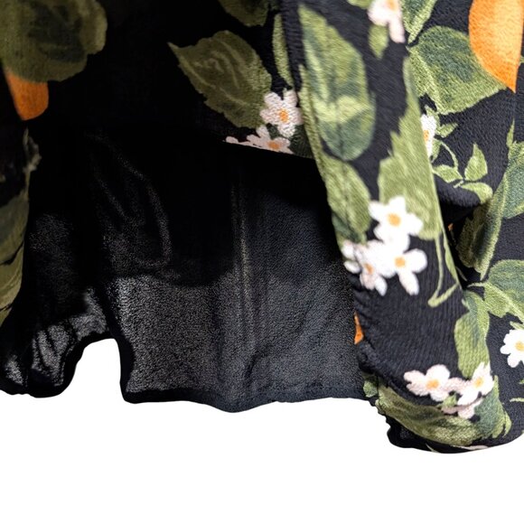 Reformation Womens Size 2 Devin Clementine Short Cap Sleeve Keyhole Mini Dress - Picture 7 of 10